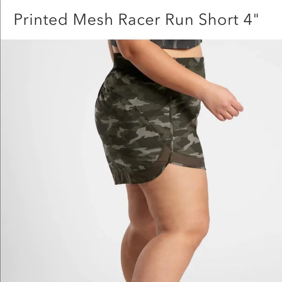 Athleta Race Runner Camo Shorts